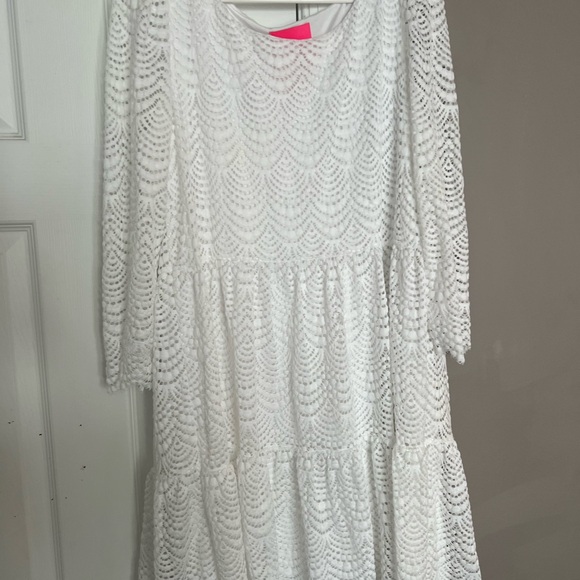 Lilly Pulitzer Geanna Scalloped Midi Dress - Picture 2 of 4